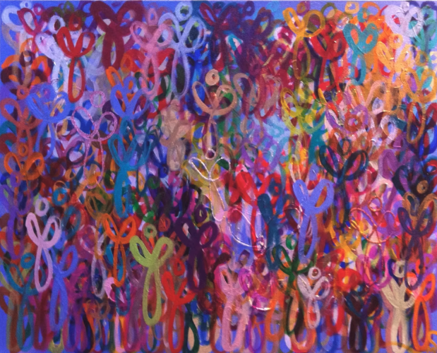 Painting titled 365 Days of Angels II by Shannon McGough