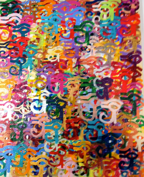 Painting titled 365 Days of Eye of Horus by Shannon McGough