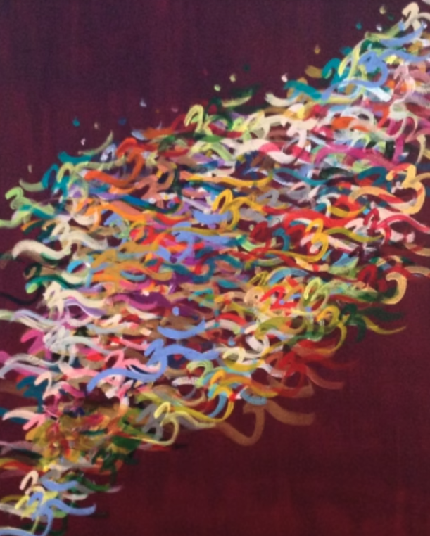 Painting titled 365 Days of Om III by Shannon McGough