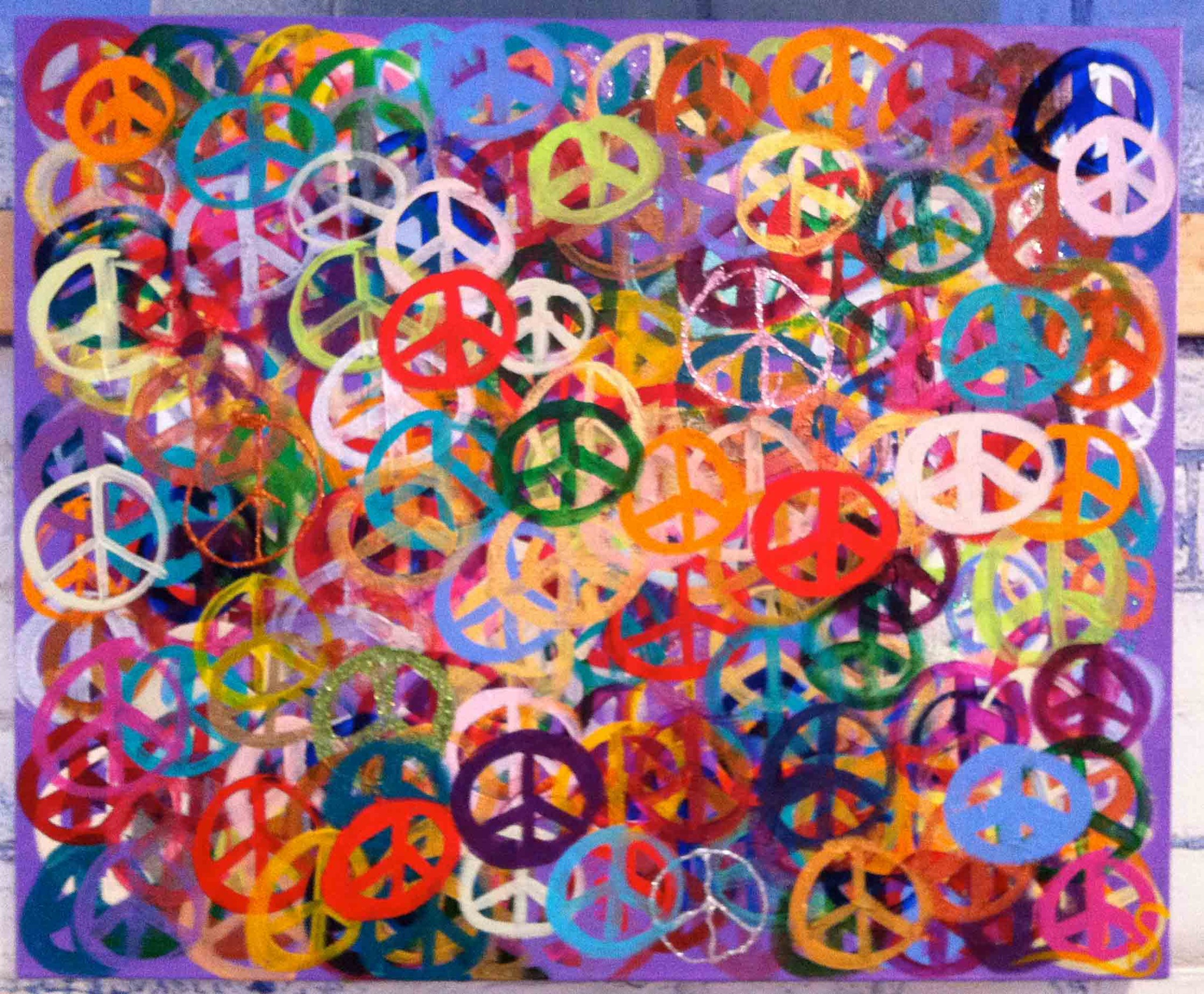 Painting titled 365 Days of Peace by Shannon McGough