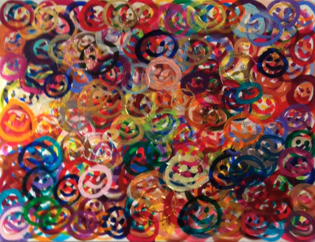 Painting titled 365 Days of Smiles by Shannon McGough