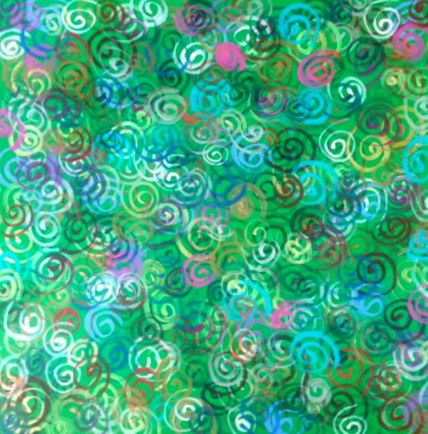 Painting titled 365 Days of Spirals by Shannon McGough