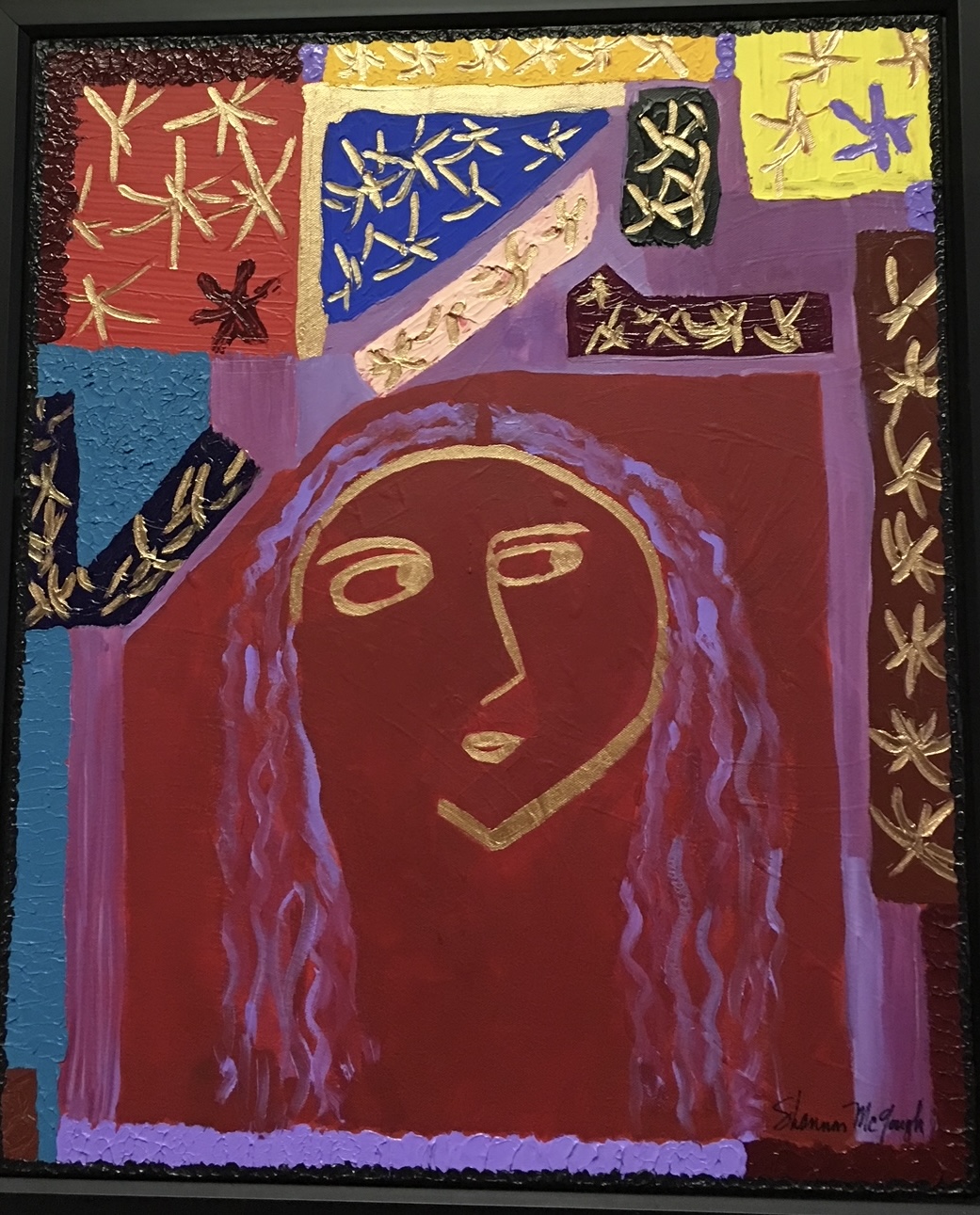 Painting titled Face by Shannon McGough