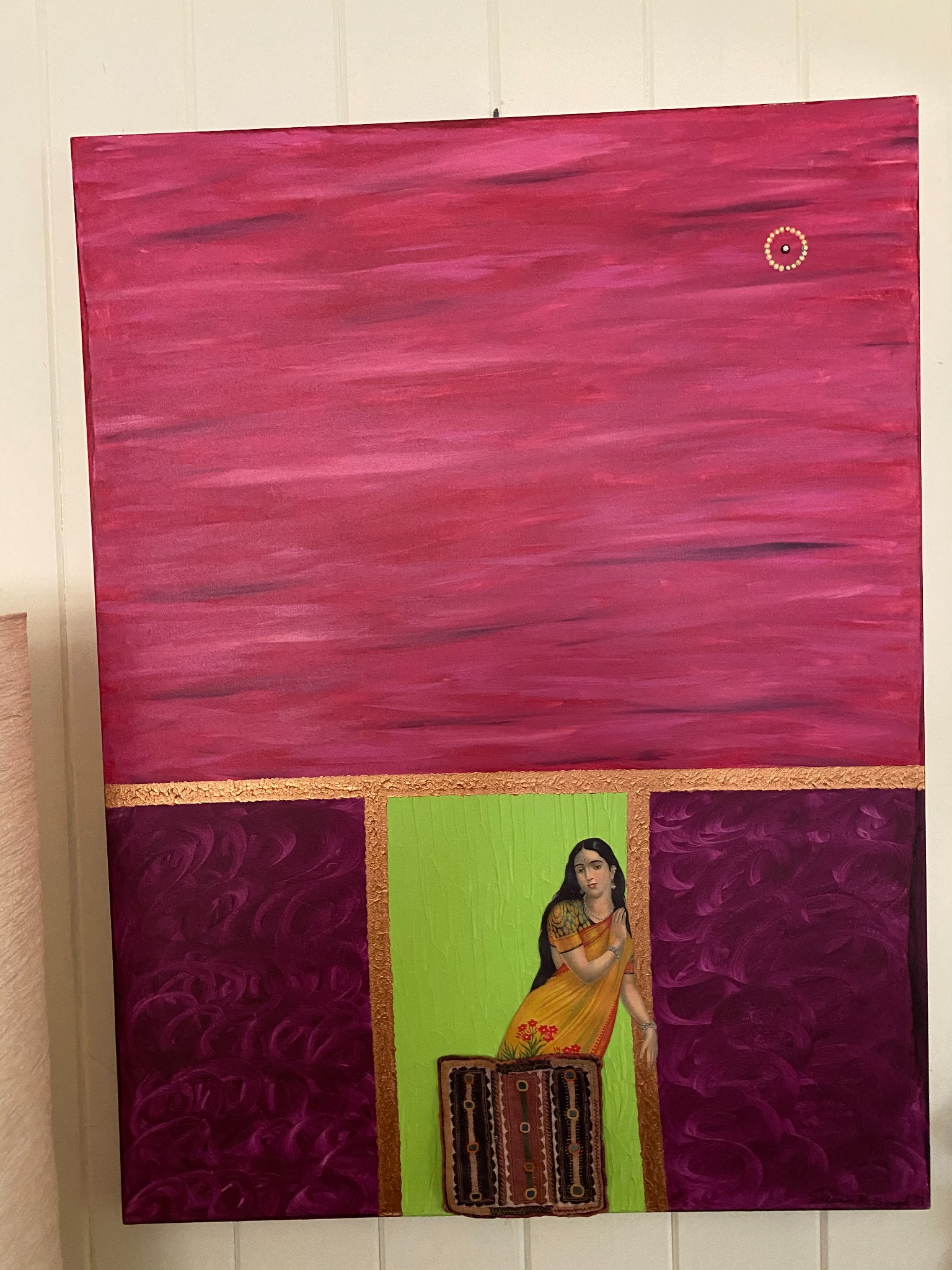 Painting titled Indian Girl by Shannon McGough