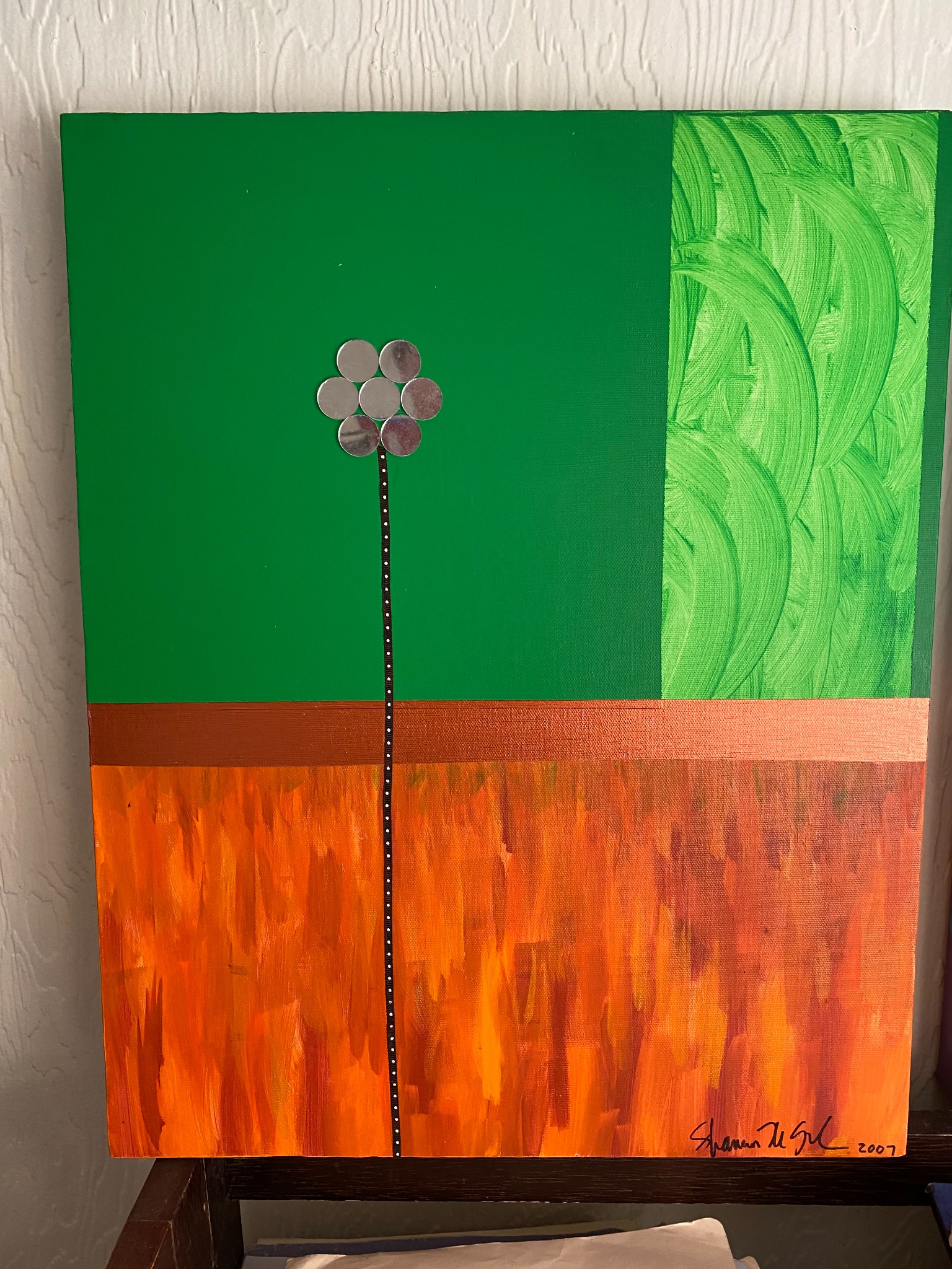 Painting titled Mirror Flower by Shannon McGough