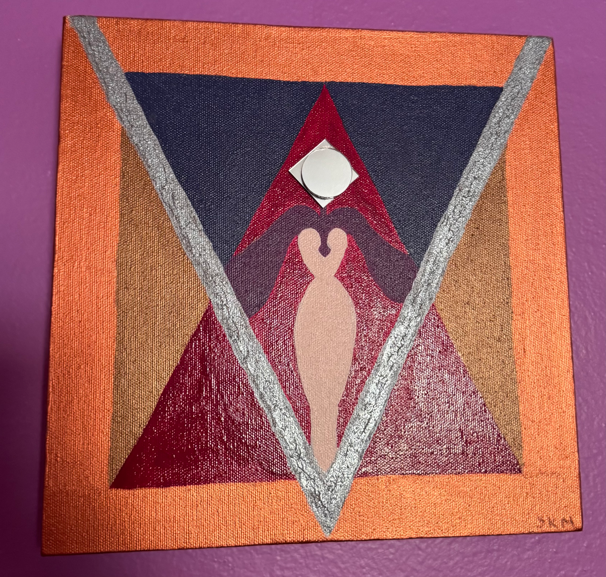 Painting titled Mirror Lady by Shannon McGough