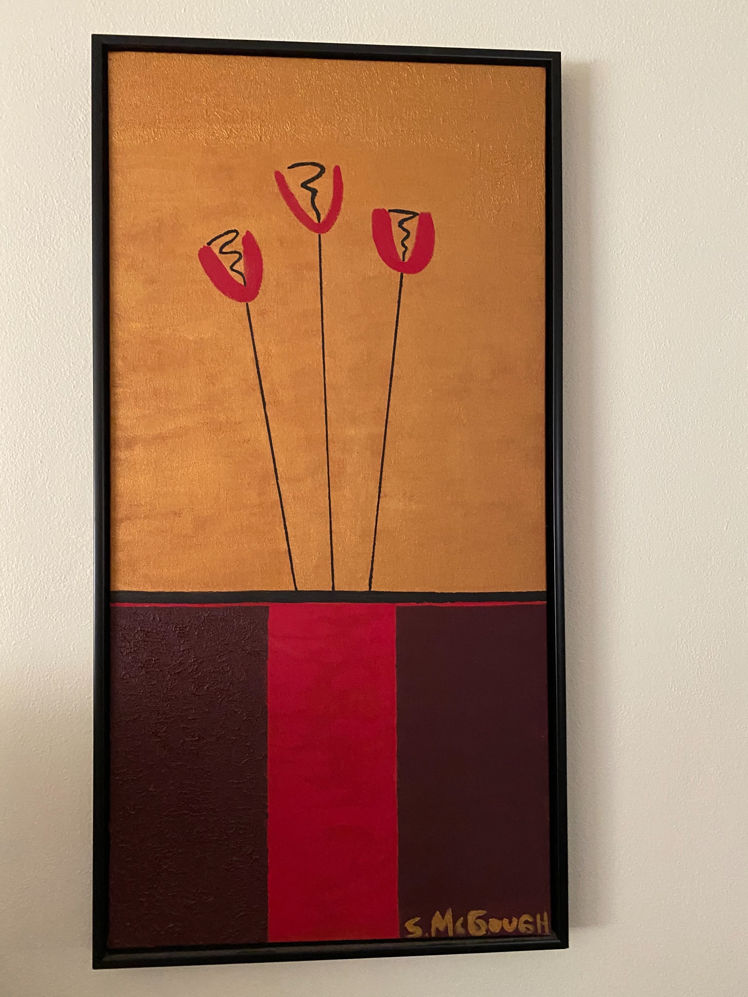 Painting titled Requiem for John John by Shannon McGough