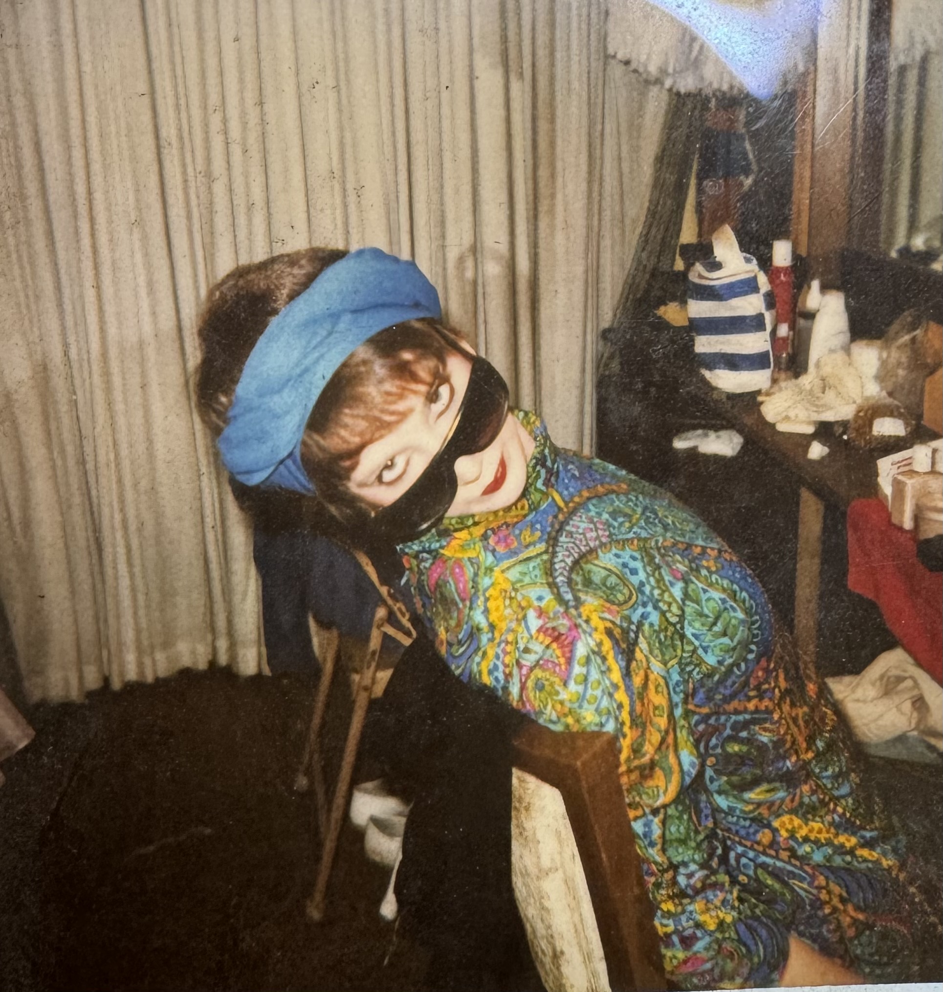 Backstage during Amos and Olga