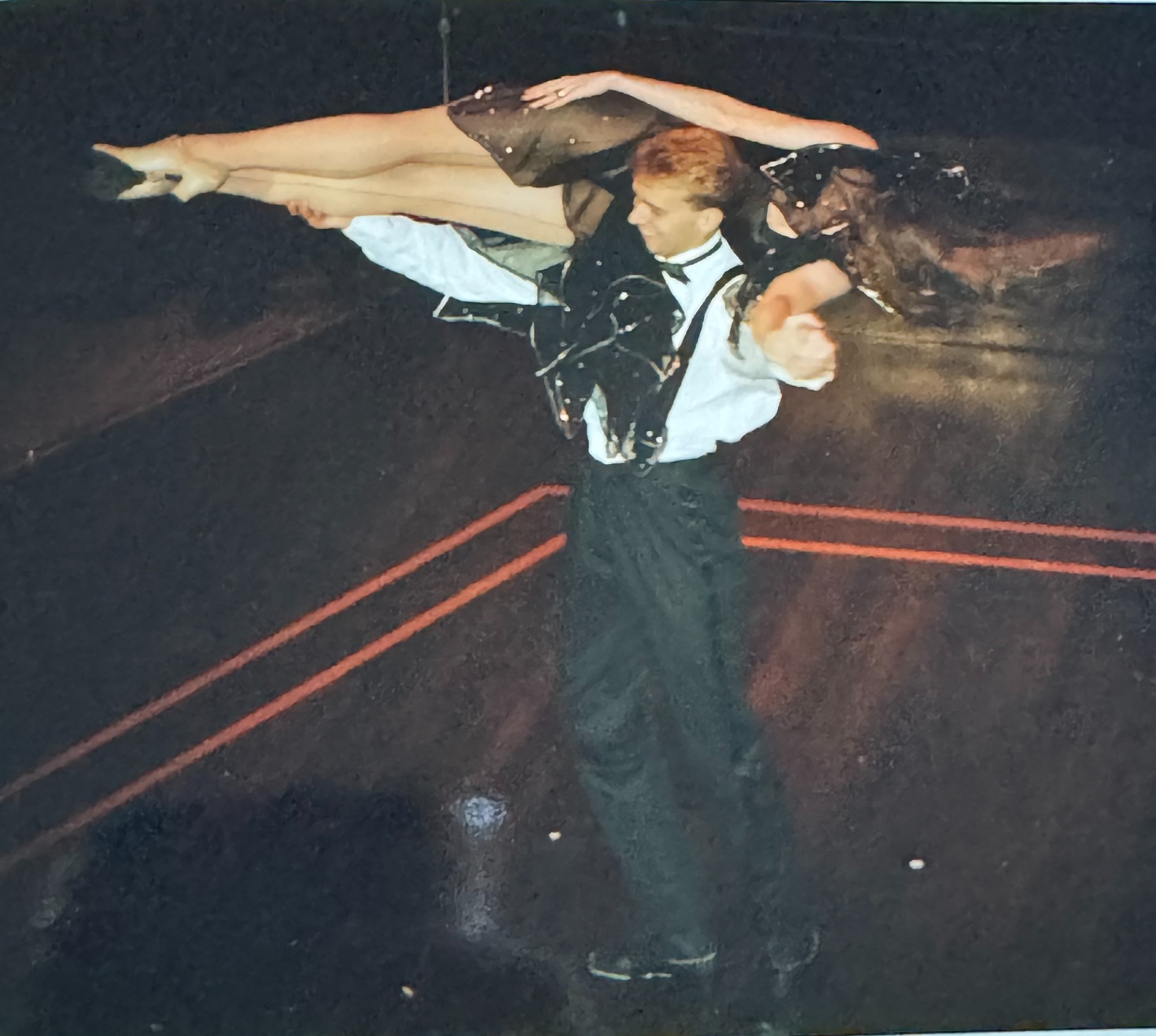 Dance lift during a cruise-ship production