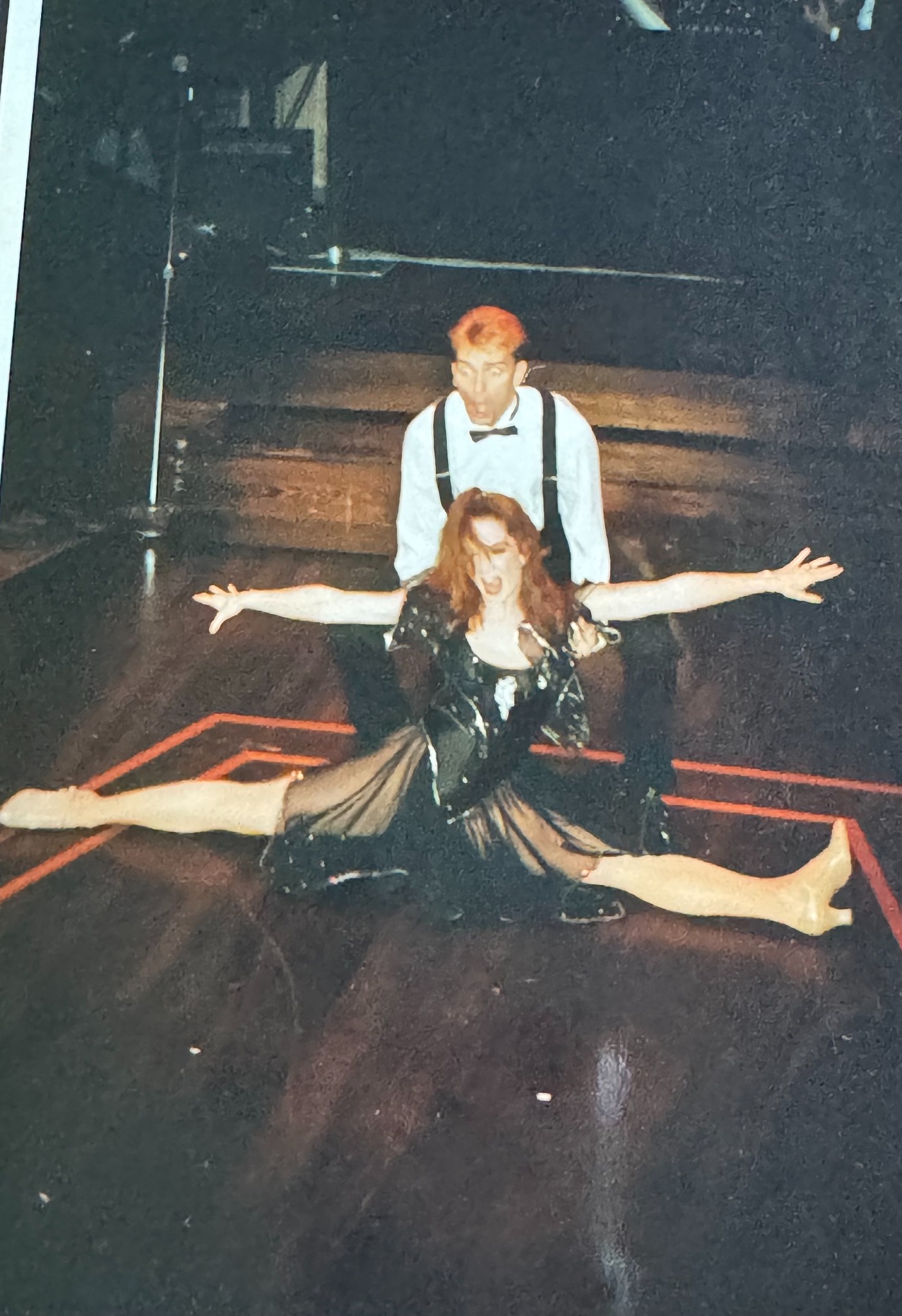 Shannon and Steven performing aboard ship